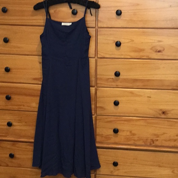 Navy blue maxi dress. New with out tags, never worn. - Picture 1 of 4